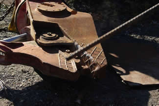 RMS200 Cutting 1 1/8th Inch Rebar