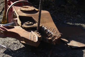 RMS200 Cutting 1 1/8th Inch Rebar