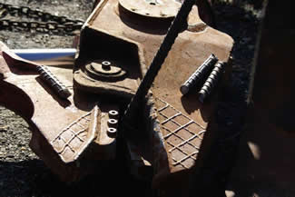 RMS200 Cutting 1 1/8th Inch Rebar