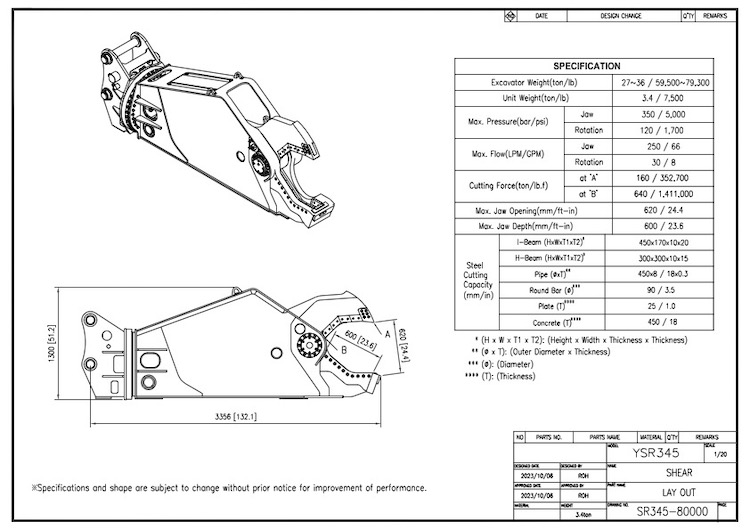 YSR 345 Drawing